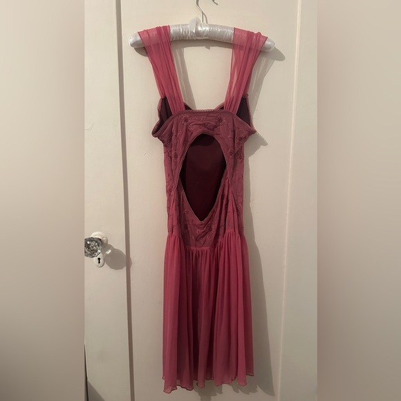 Betsey Johnson Pink Embroidered Dress - Picture 3 of 4